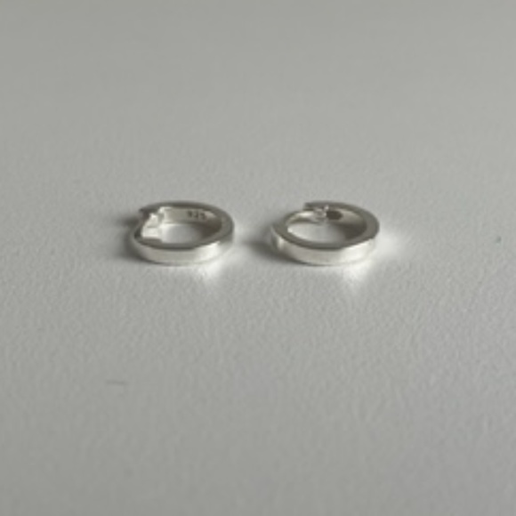 Delicate Collection Demi-Fine 14k Plated Small Hoop - Picture 3 of 4